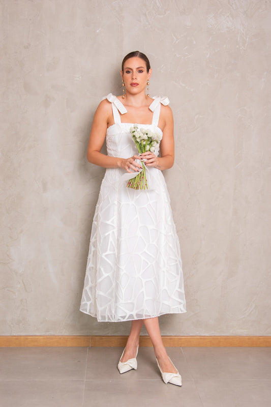 Shoulder Bows Dress