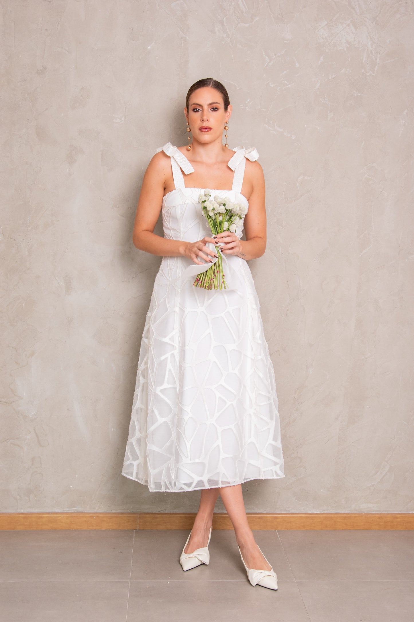 Shoulder Bows Dress