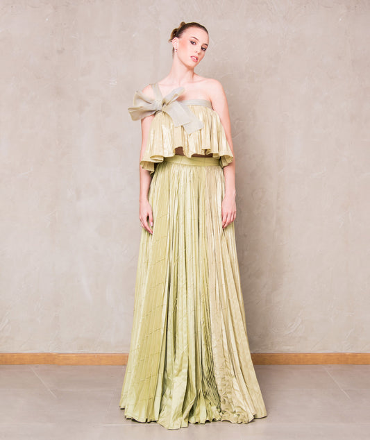 Pleated Set Verde Menta