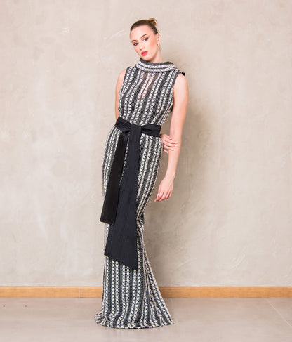Black & White Guipure dress