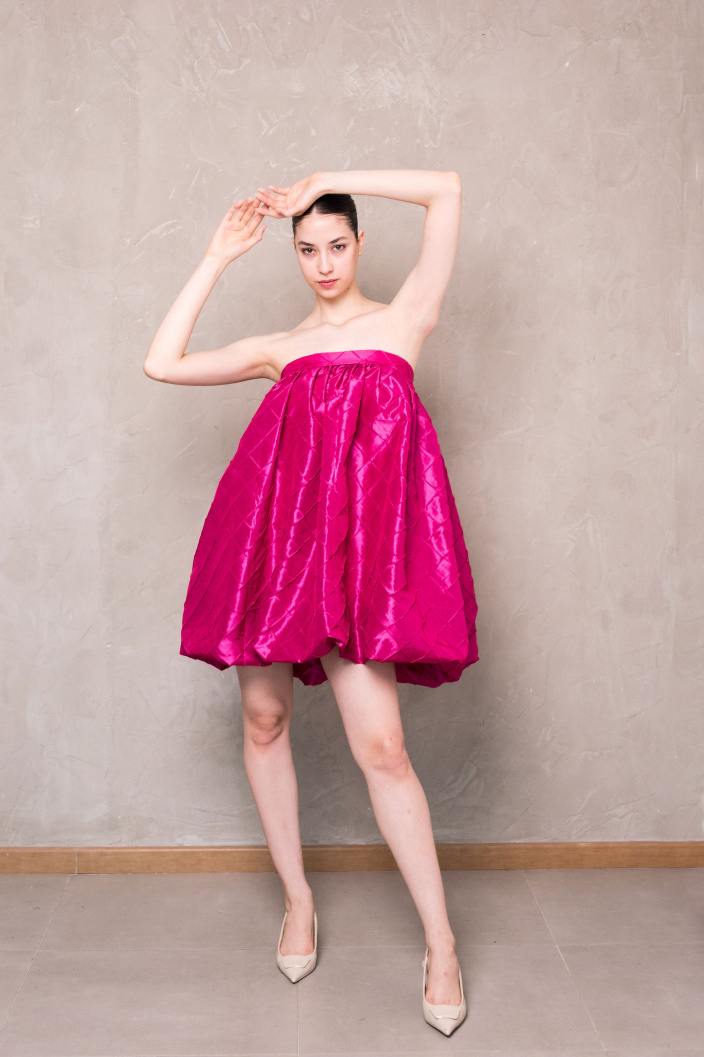 Fucsia Balloon mini Dress