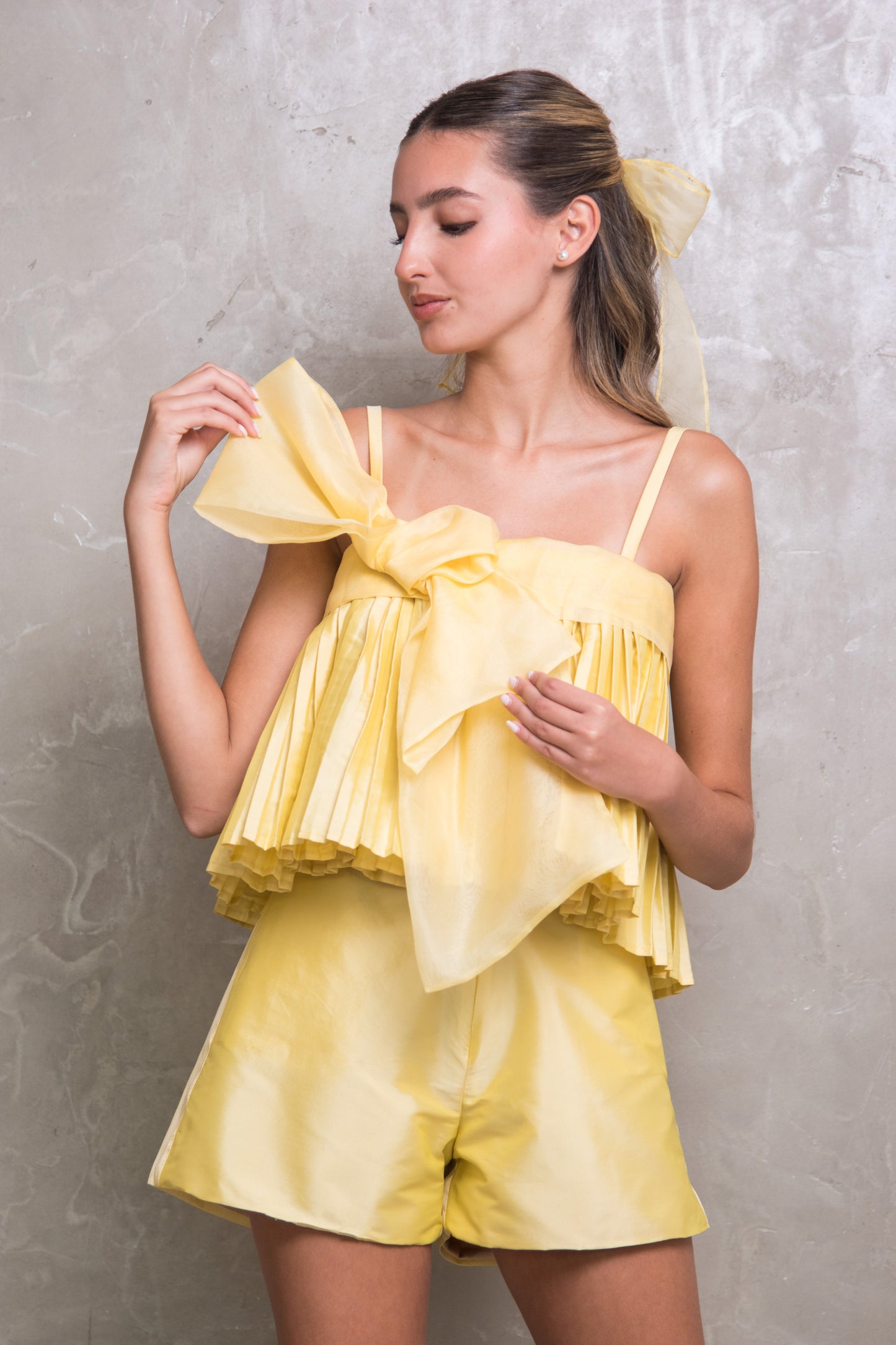Pleated Set Amarillo