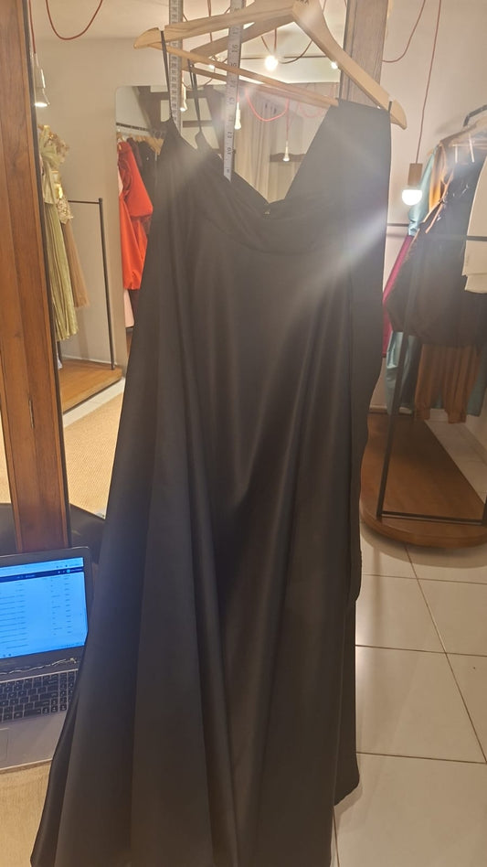 Black Draped Skirt